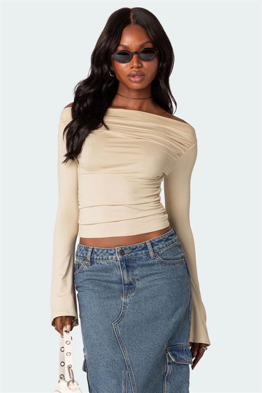 MDX Beige Boat Neck Women's Bodysuit MG2040 - Hennef