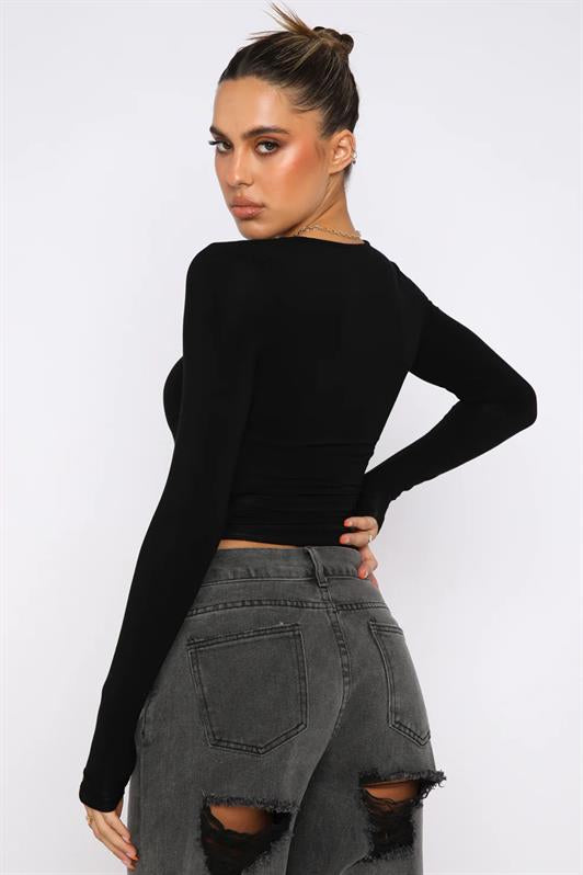 MDX Black Basic Slim Women's Bodysuit MG1994 - Wichita