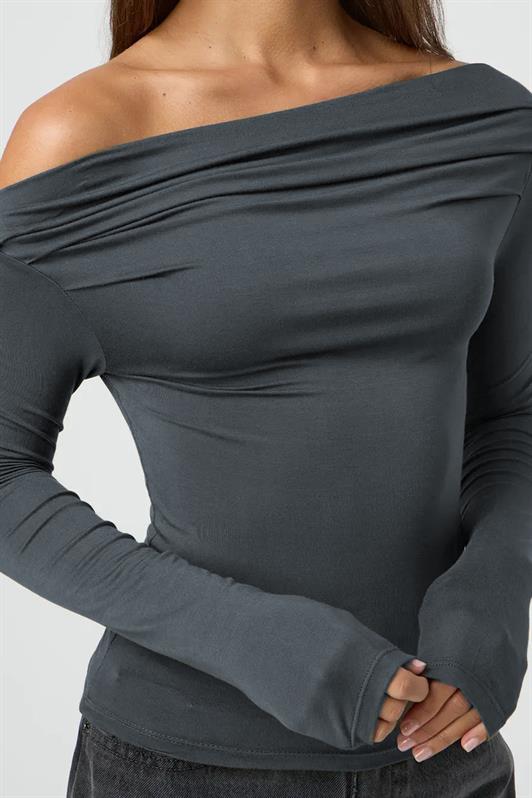 MDX Smoke Boat Neck Ruffled Women's Blouse MG2050 - Zacualtipán