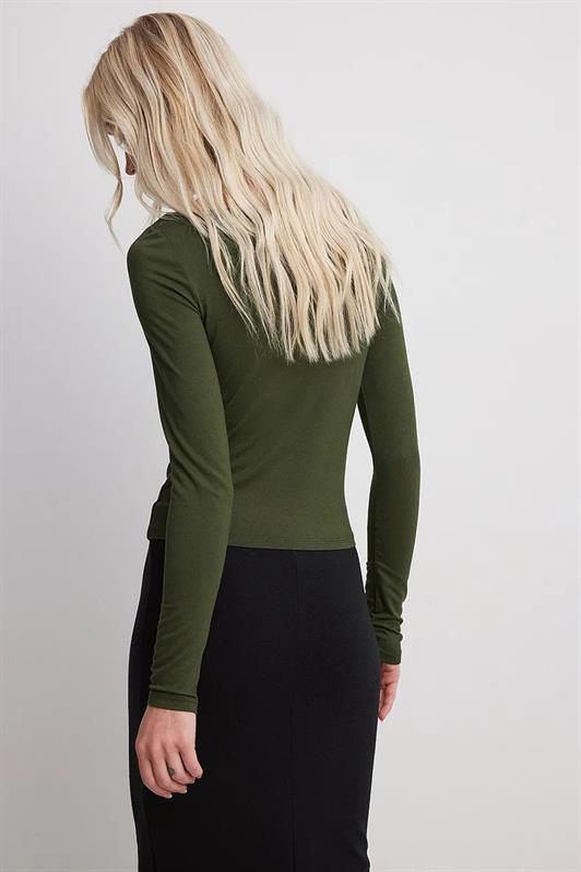 MDX Haki Boat Neck Basic Women's Bodysuit MG1997 - Cadereyta Jiménez