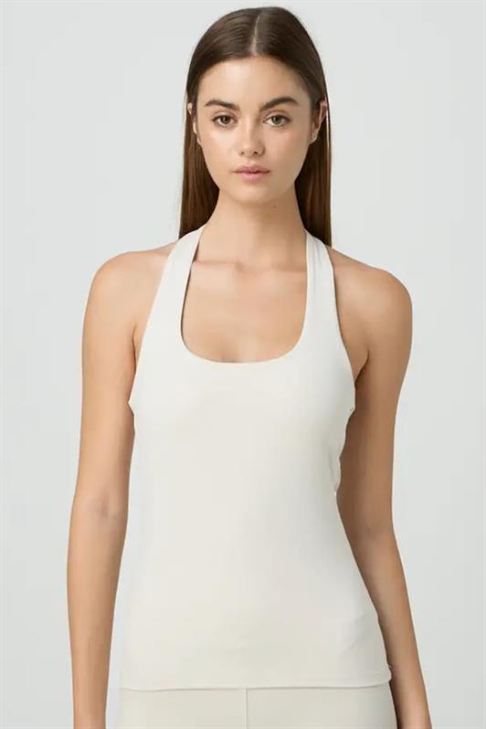MDX White Halter Neck Strap Crop Body MG2146 - Enterprise