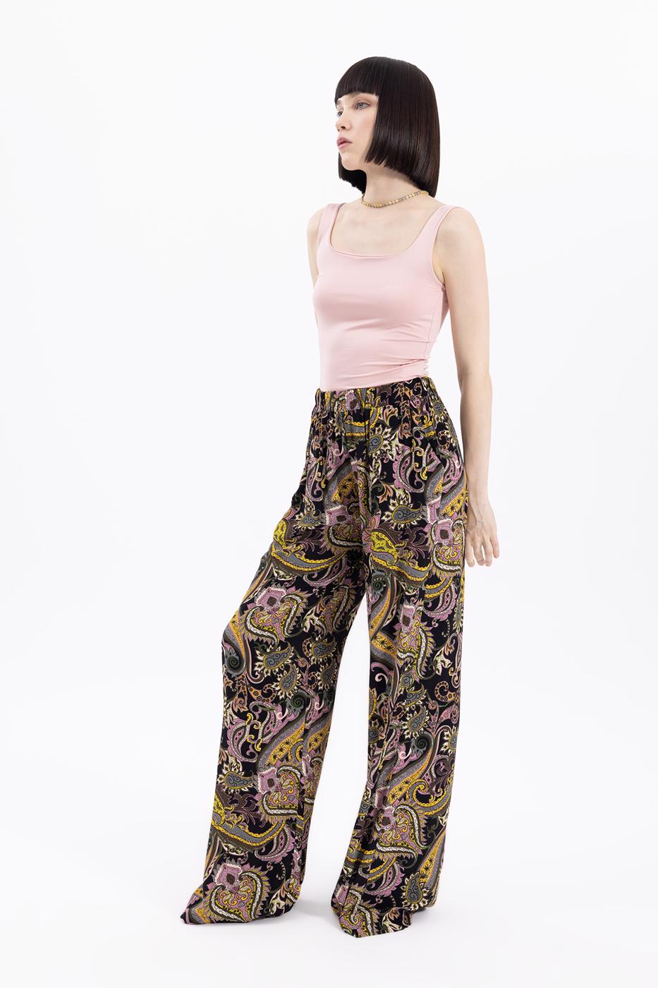 BSL Women Loose Fit Printed Pants - Nuremberg