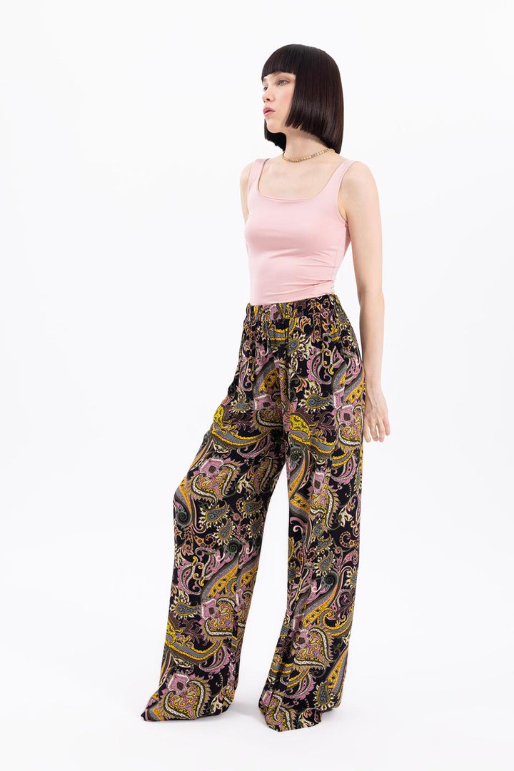 BSL Women Loose Fit Printed Pants - Nuremberg