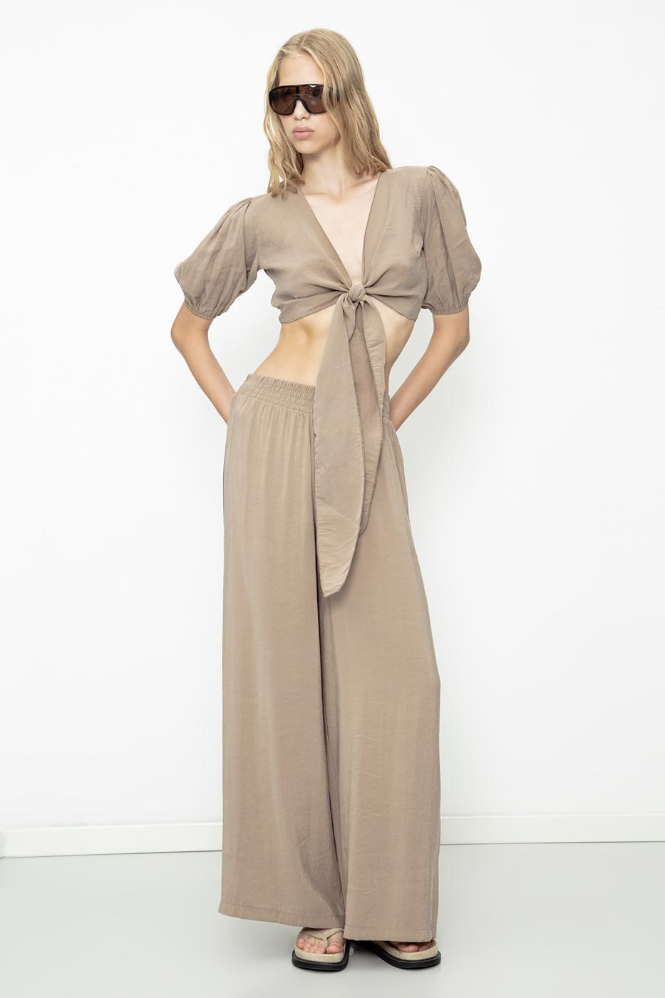 BSL Women Wide Leg Oversize Trousers - San Francisco