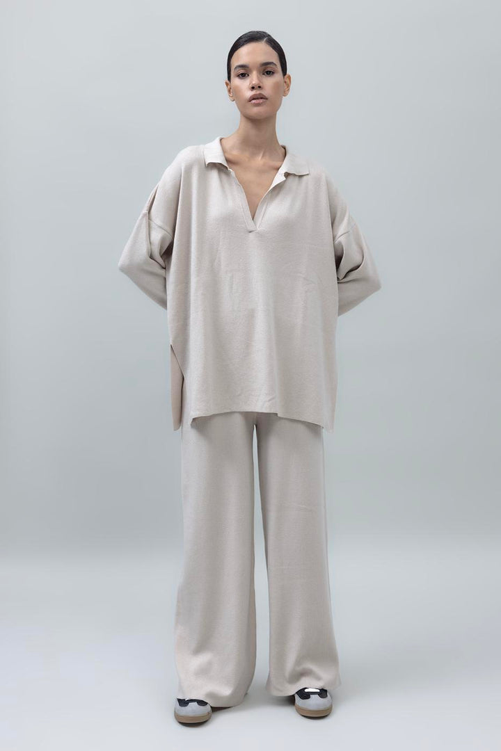 BSL Women Wide Leg Knit Pants - Coeur dAlene