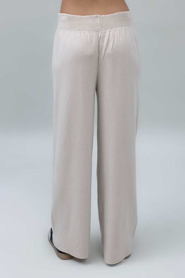 BSL Women Wide Leg Knit Pants - Coeur dAlene