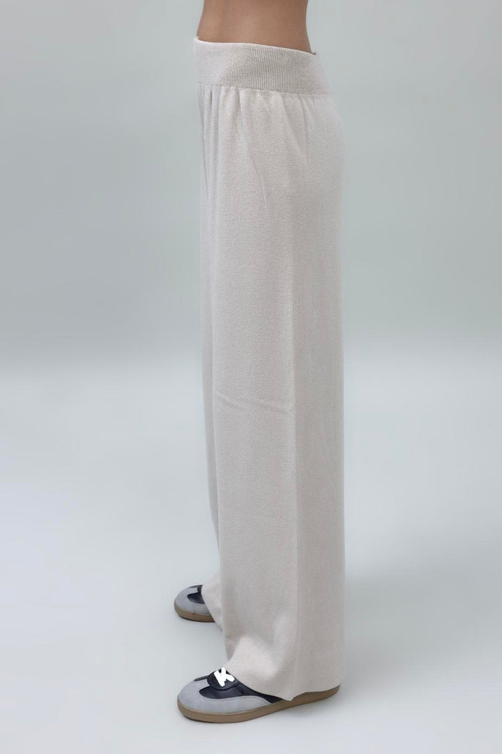 BSL Women Wide Leg Knit Pants - Coeur dAlene