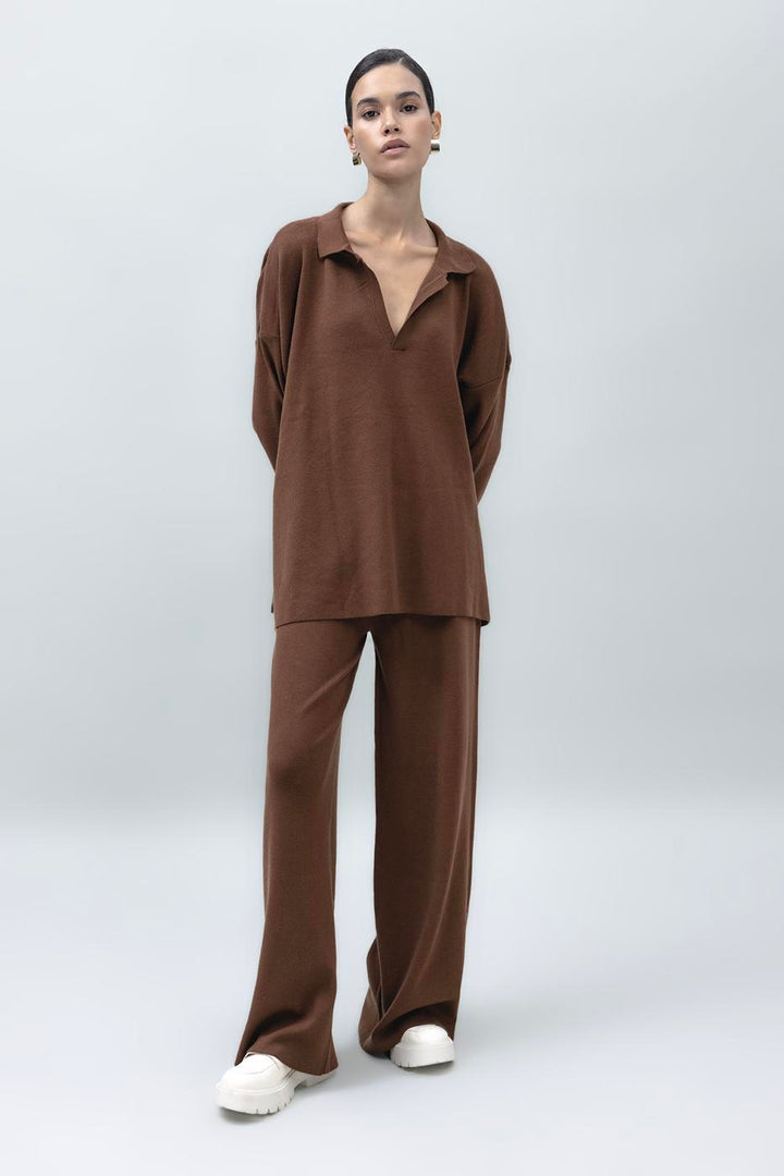BSL Women Wide Leg Knit Pants - Fullerton