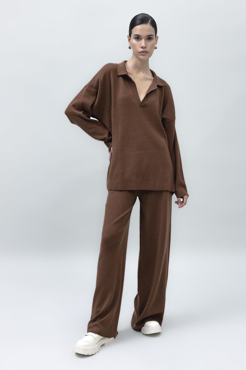BSL Women Wide Leg Knit Pants - Fullerton