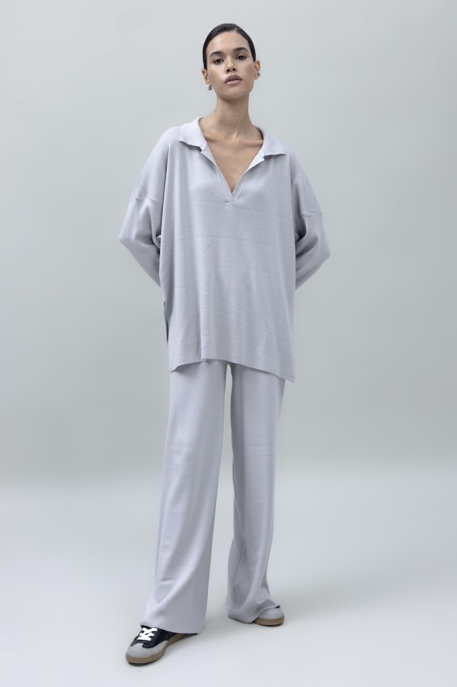 BSL Women Wide Leg Knit Pants - Farmington