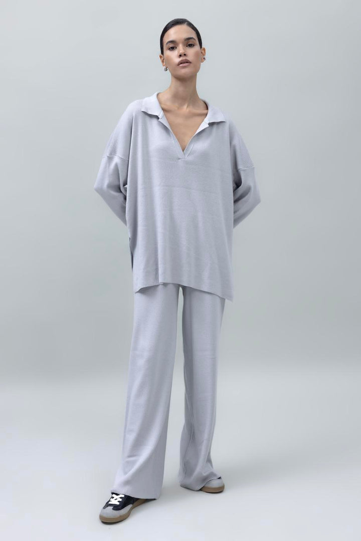 BSL Women Wide Leg Knit Pants - Farmington