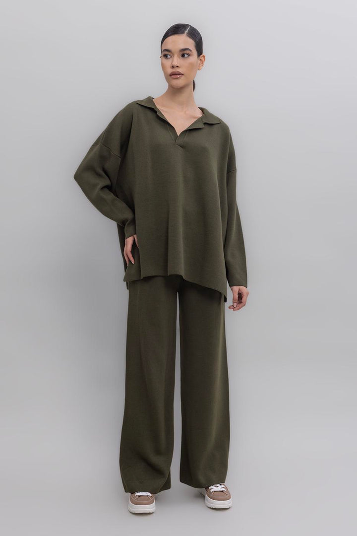 BSL Women Wide Leg Knit Pants - Marietta
