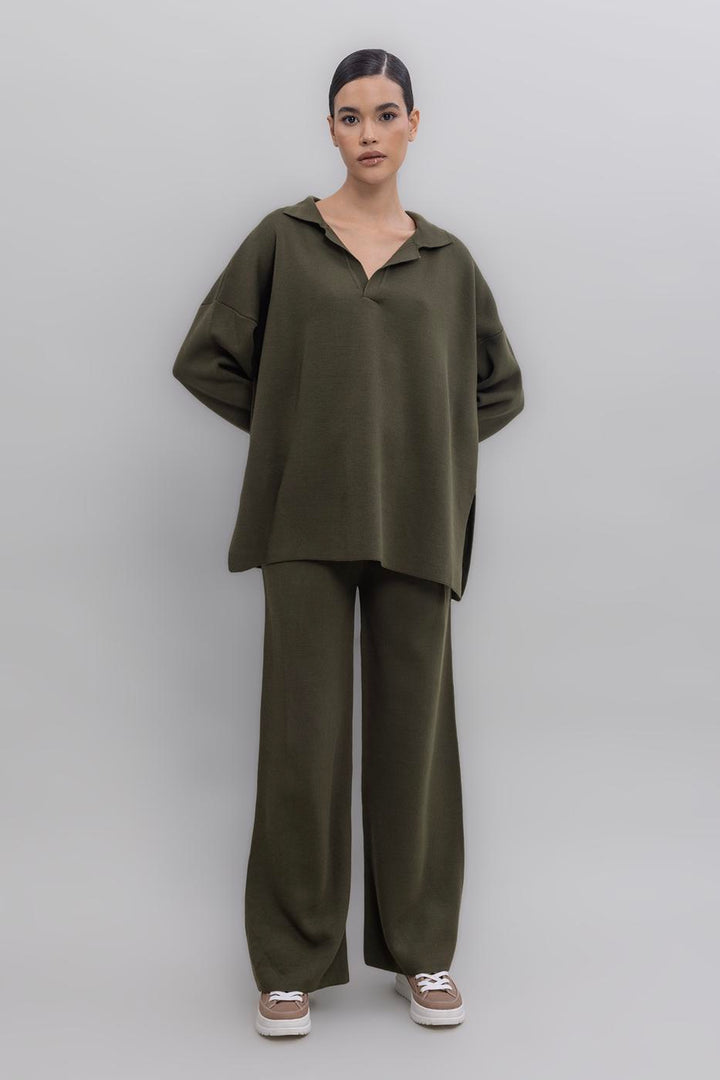 BSL Women Wide Leg Knit Pants - Marietta