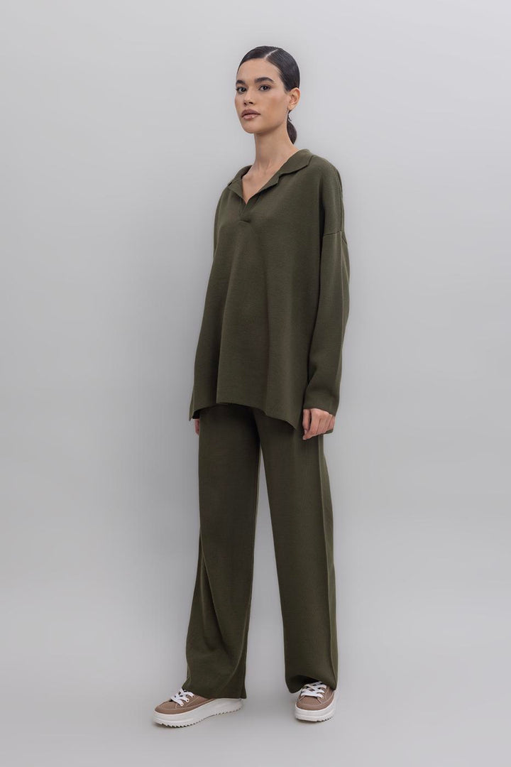 BSL Women Wide Leg Knit Pants - Marietta