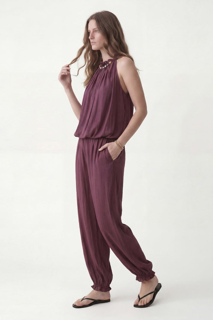 ANT Antioch Bordo 100% Lyocell Bluz Pantolon Takım - Mount Pleasant