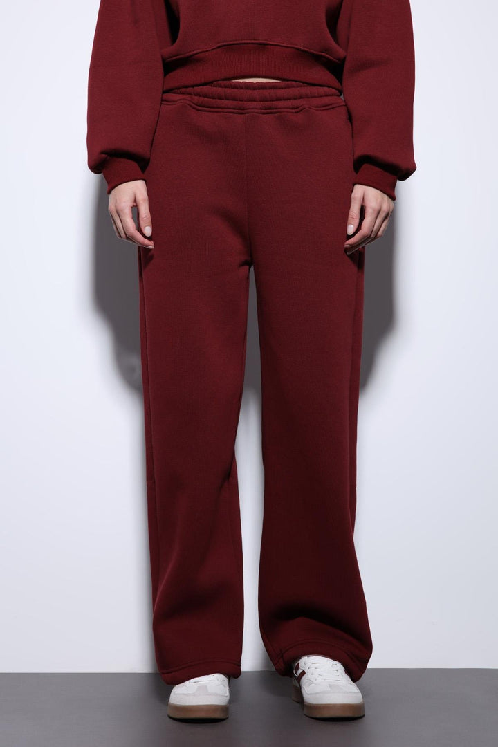 ANT Antioch Bordeaux Basic Adjustable Hem Women's Sweatpants - Oak Creek