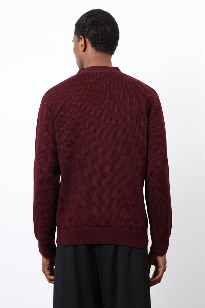 ANT Antioch Bordeaux Basic Men's Cardigan - Kenner
