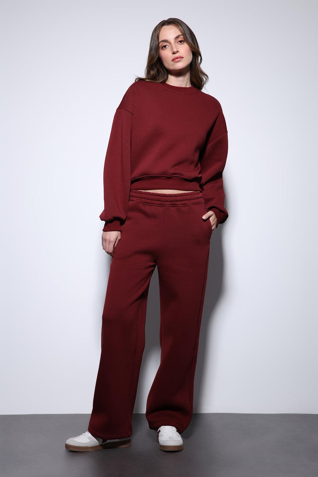 ANT Antioch Bordeaux Basic Women's Sweatshirt - Hemet