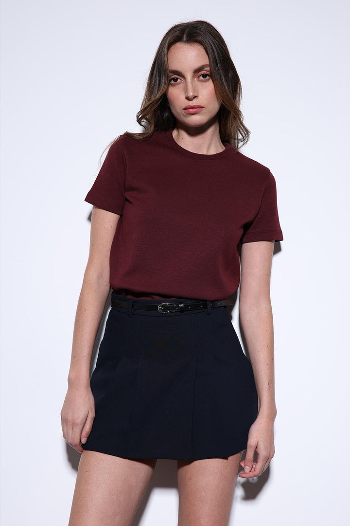 ANT Antioch Bordeaux Basic Women's T-Shirt - Monopoli