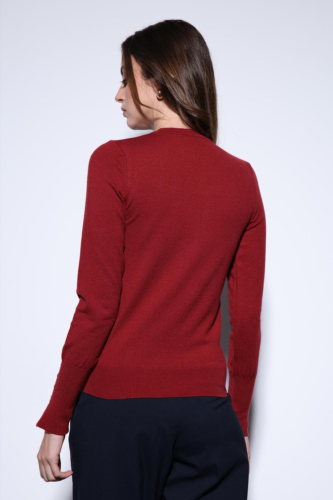 ANT Antioch Bordeaux Basic Women's Sweater - San Antonio Abad
