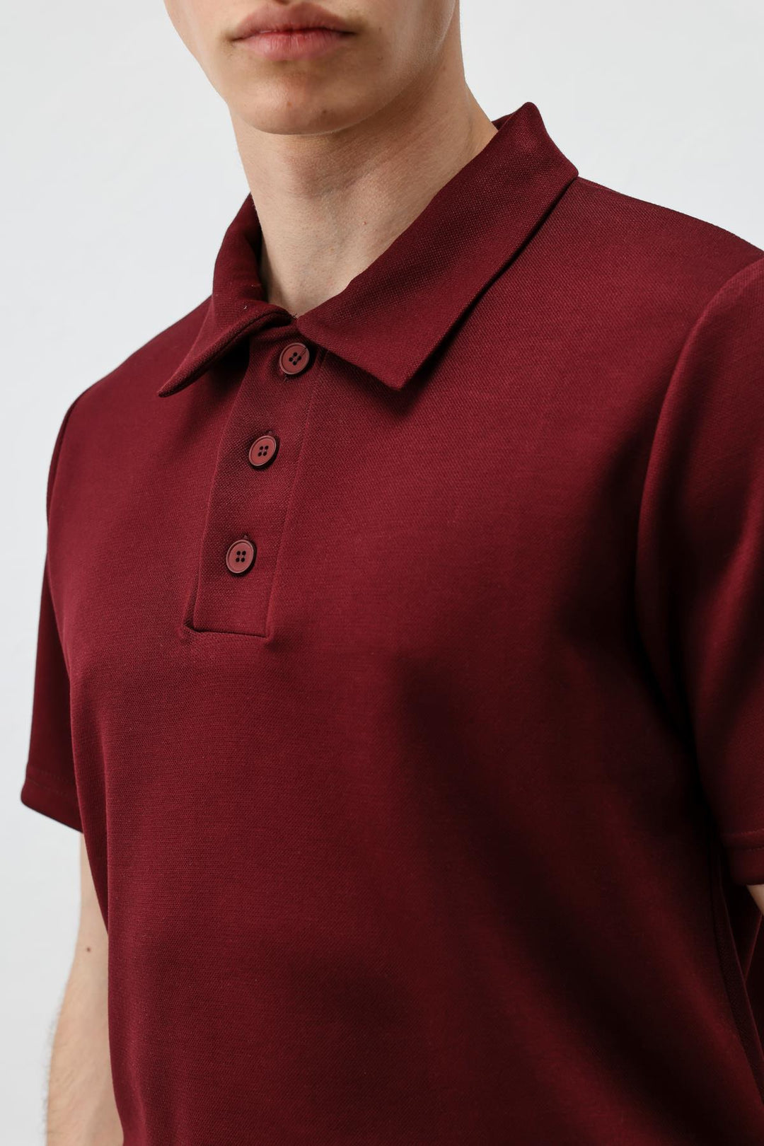 ANT Antioch Bordo Basic Polo Yaka Erkek T-Shirt - Calexico