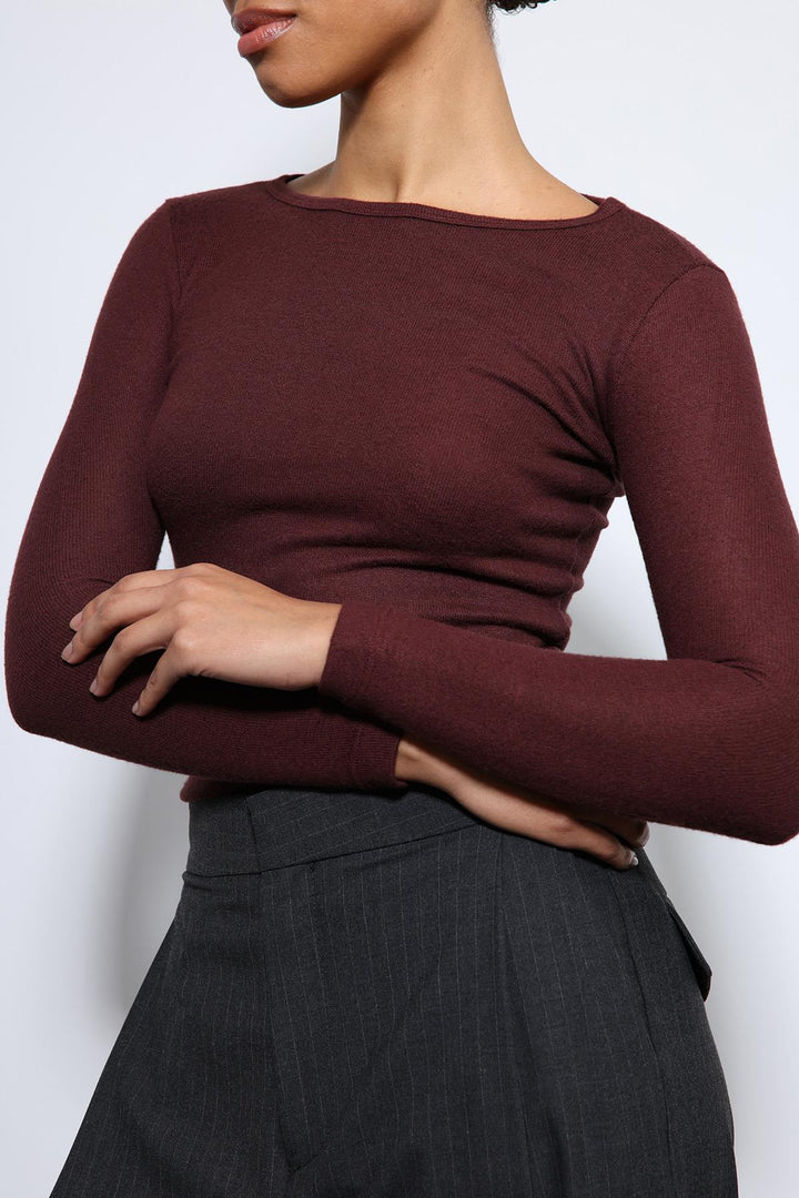 ANT Antioch Burgundy Basic Long Sleeve T-Shirt - Erie