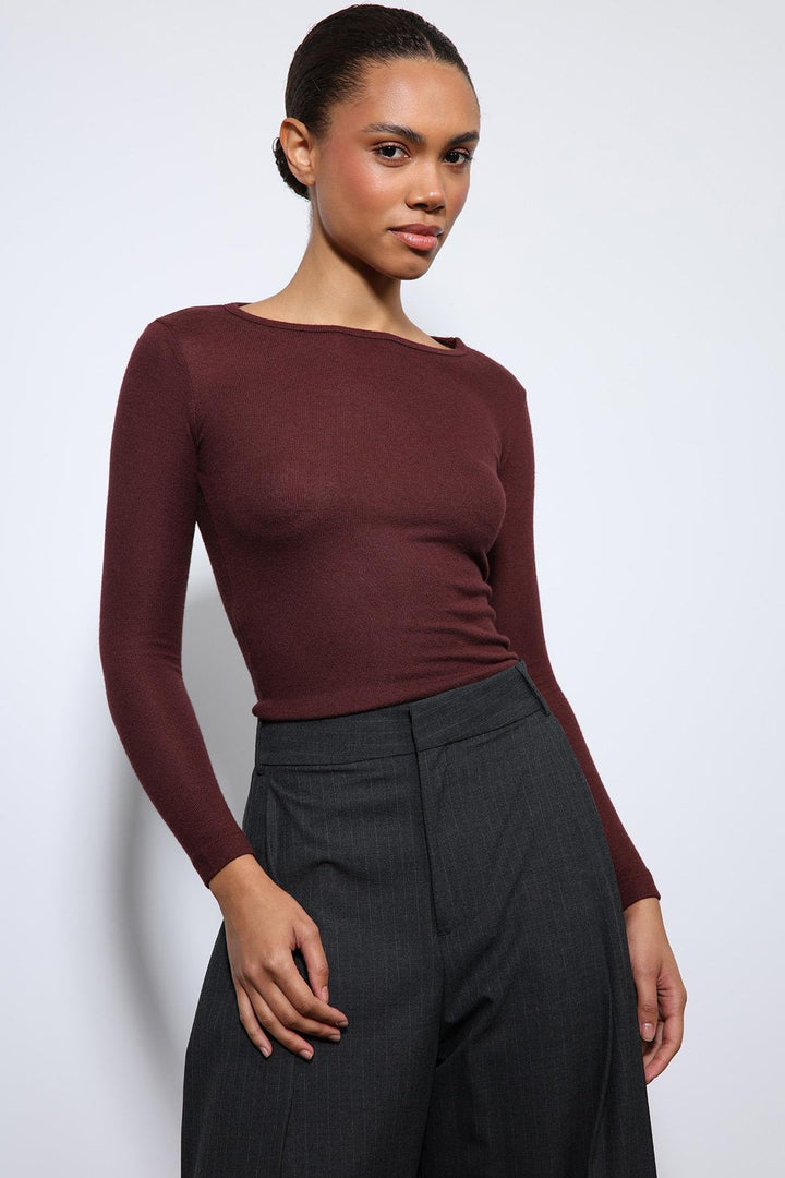 ANT Antioch Burgundy Basic Long Sleeve T-Shirt - Erie