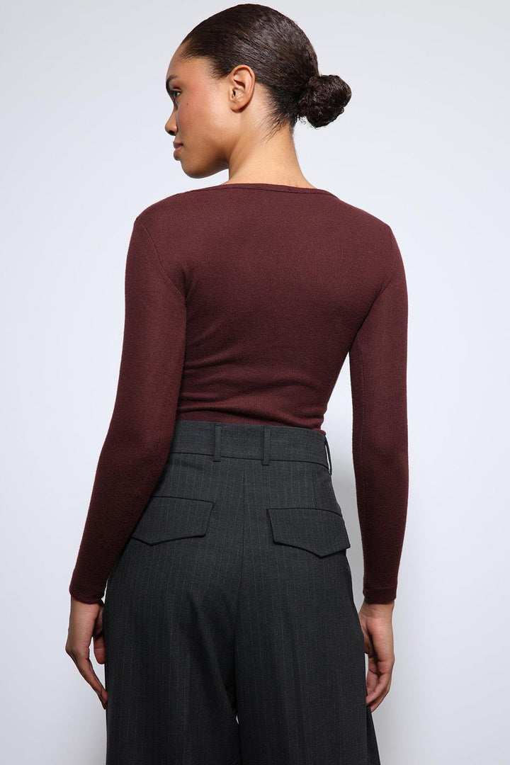 ANT Antioch Burgundy Basic Long Sleeve T-Shirt - Erie