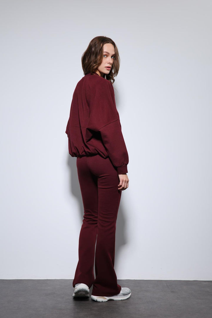 ANT Antioch Burgundy Bomber Jacket and Spanish Hem Tracksuit - Champigny-sur-Marne