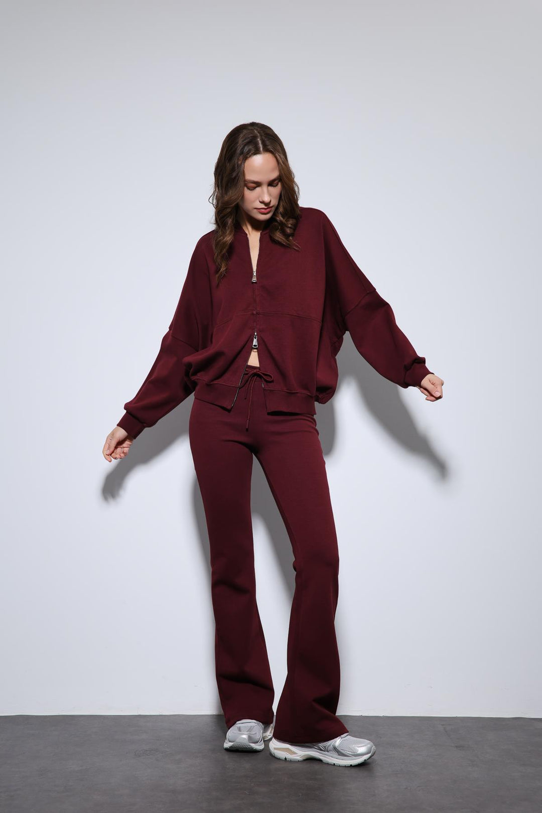 ANT Antioch Burgundy Bomber Jacket and Spanish Hem Tracksuit - Champigny-sur-Marne