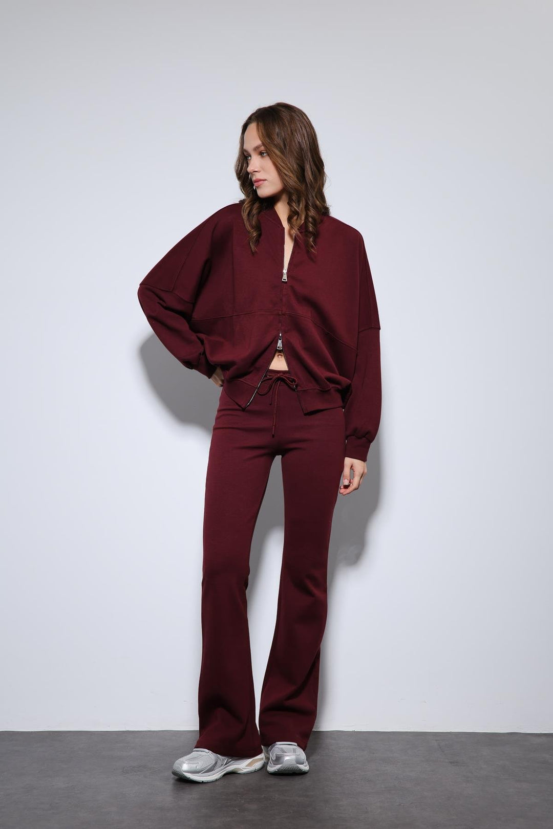 ANT Antioch Burgundy Bomber Jacket and Spanish Hem Tracksuit - Champigny-sur-Marne
