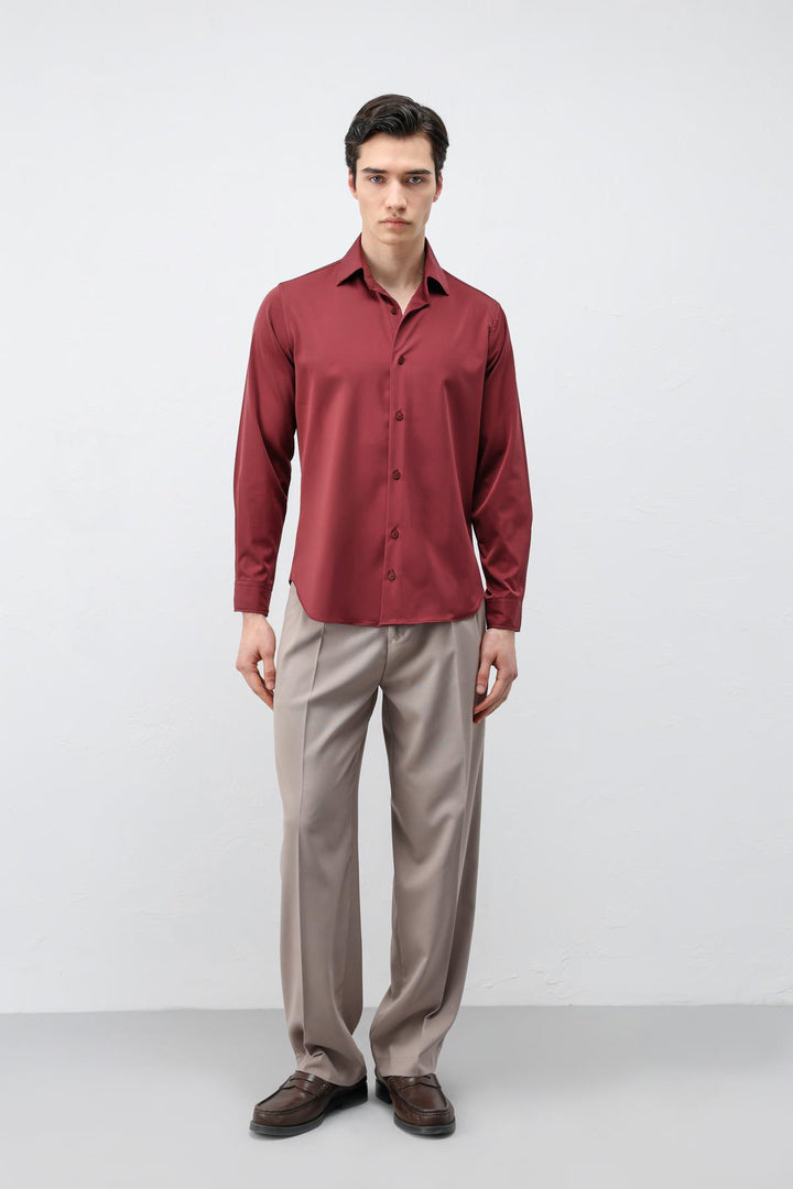 ANT Antioch Bordo Comfort Slim Erkek Gömlek - Torrance
