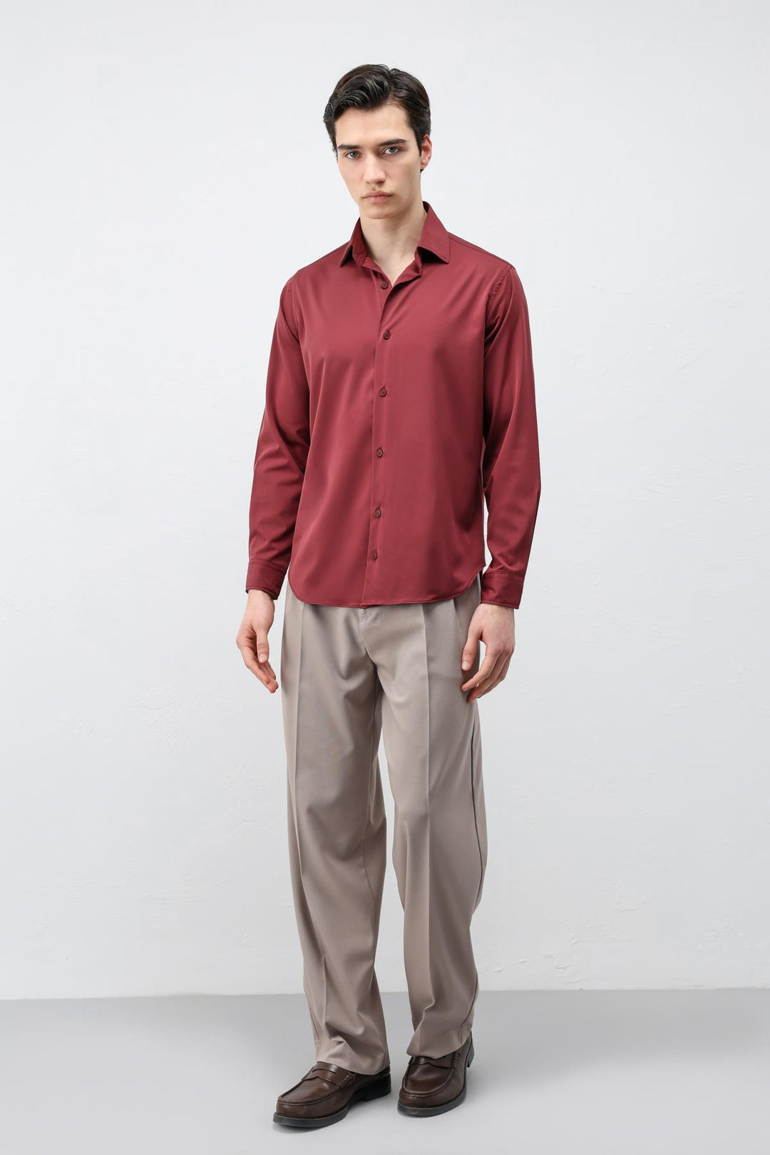ANT Antioch Bordo Comfort Slim Erkek Gömlek - Torrance