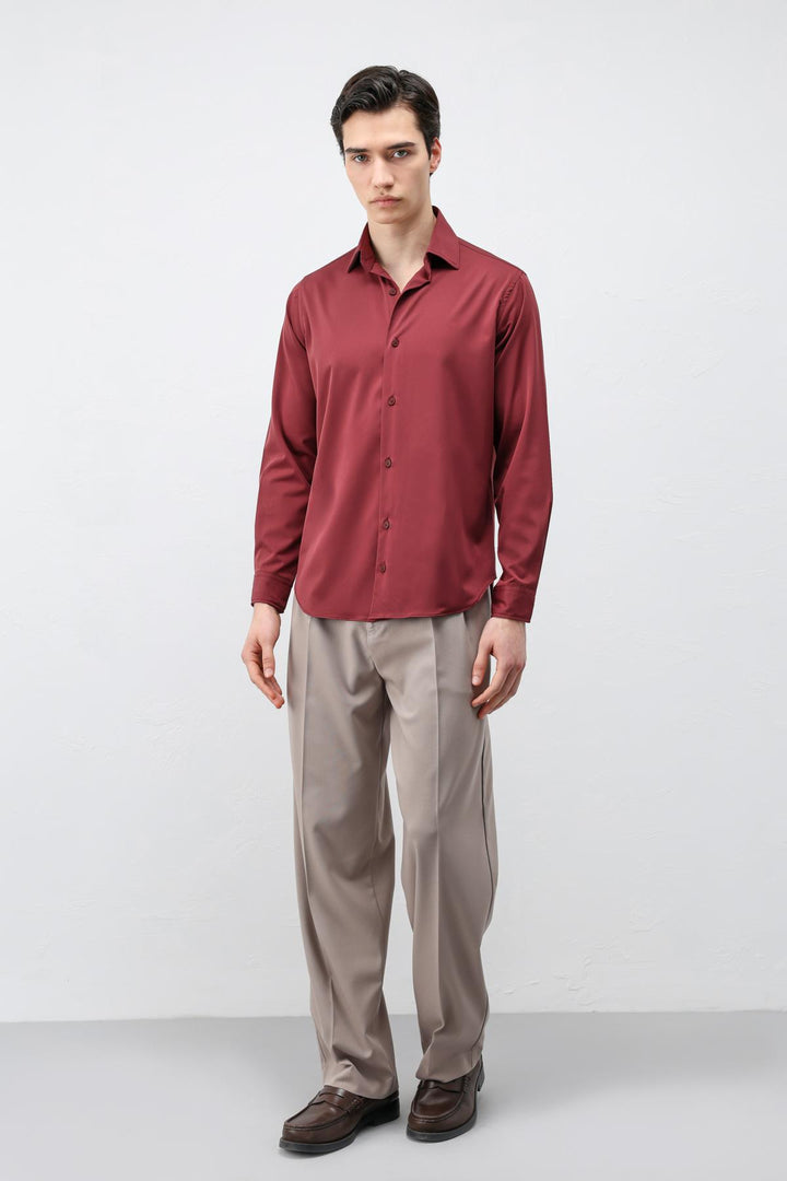 ANT Antioch Bordo Comfort Slim Erkek Gömlek - Torrance