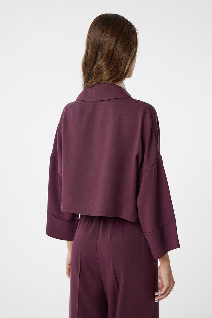 ANT Antioch Bordeaux Crop Women's Shirt - Bathurst