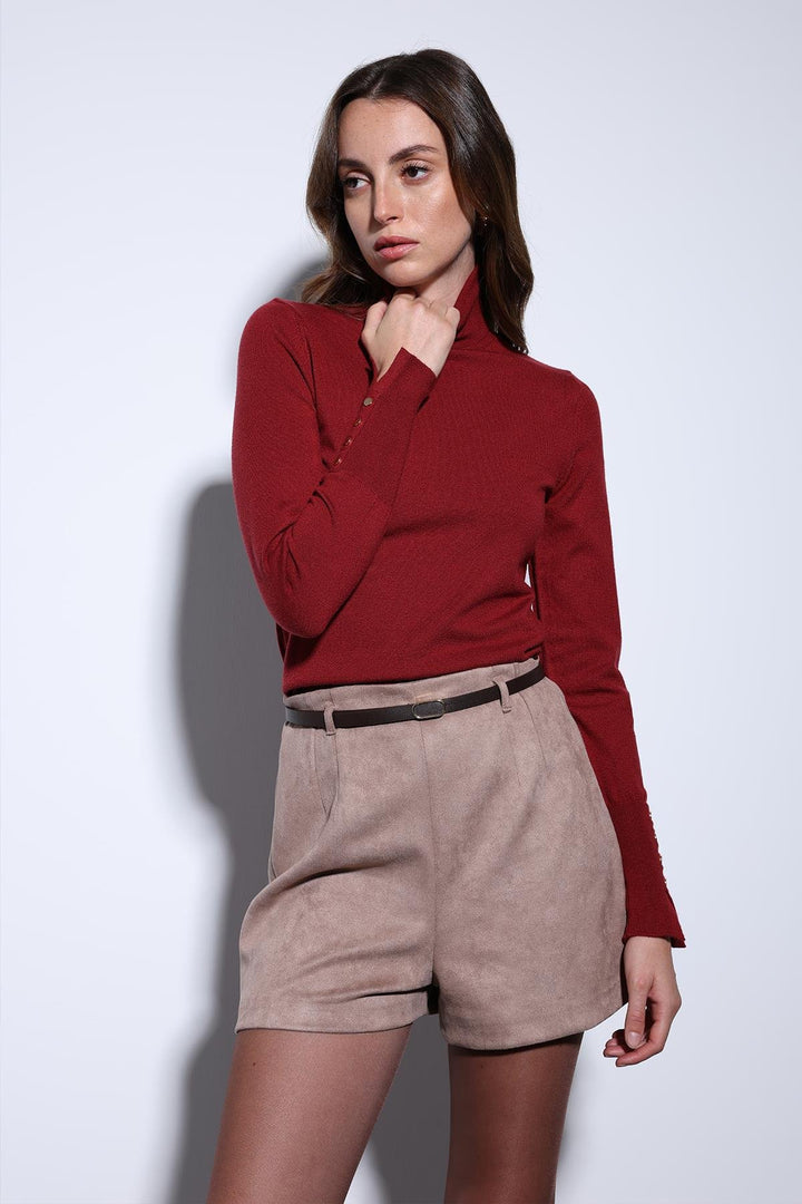 ANT Antioch Burgundy Turtleneck Sweater - Smithtown