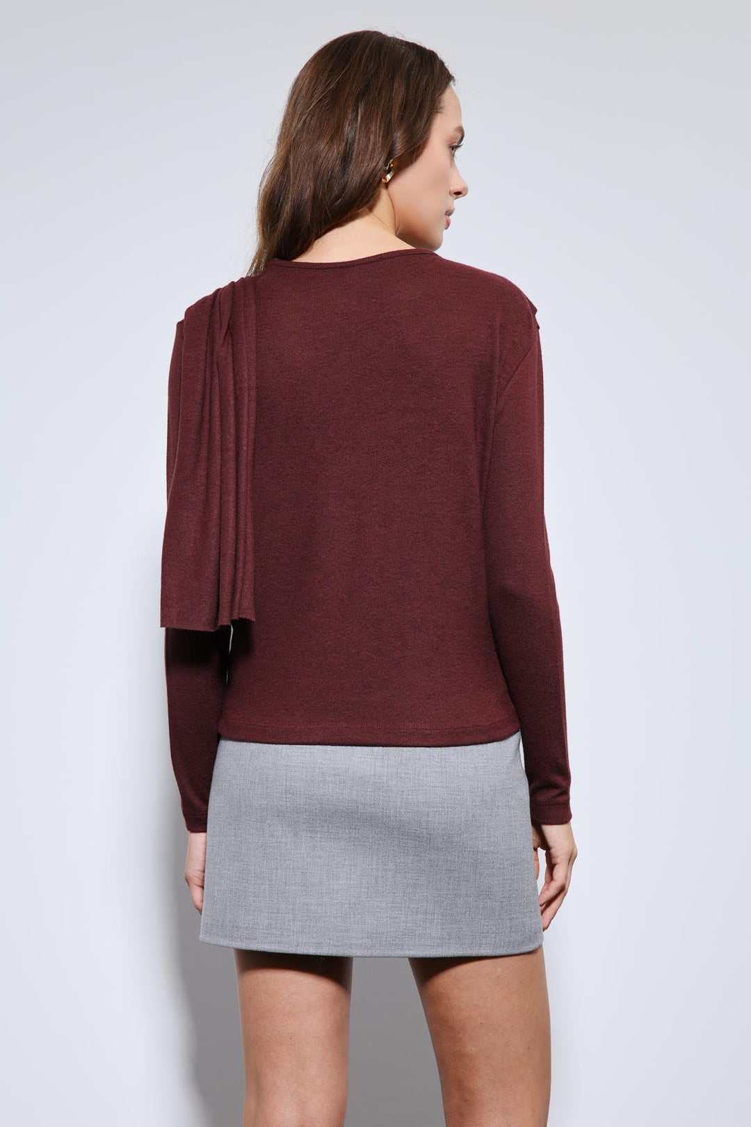 ANT Antioch Bordo Drapeli Şal Detaylı Top - Watertown Town