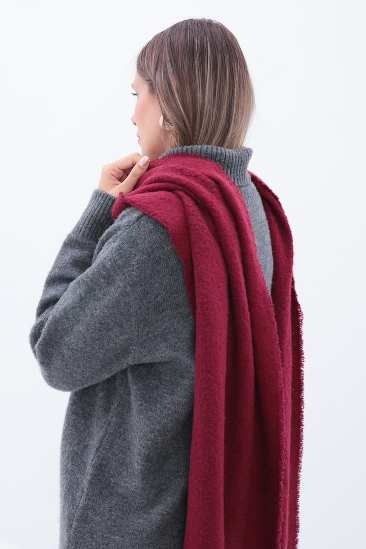 TLD Women Allday Burgundy Shoulder Shawl - Florence