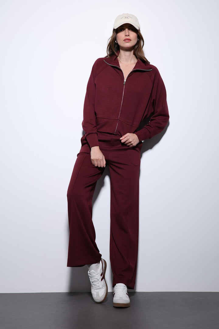 ANT Antioch Bordeaux Zippered Women's Tracksuit - Methuen Town