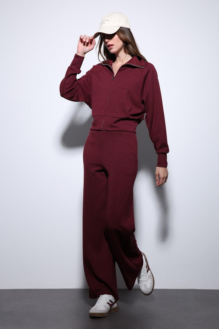 ANT Antioch Bordeaux Zippered Women's Tracksuit - Methuen Town