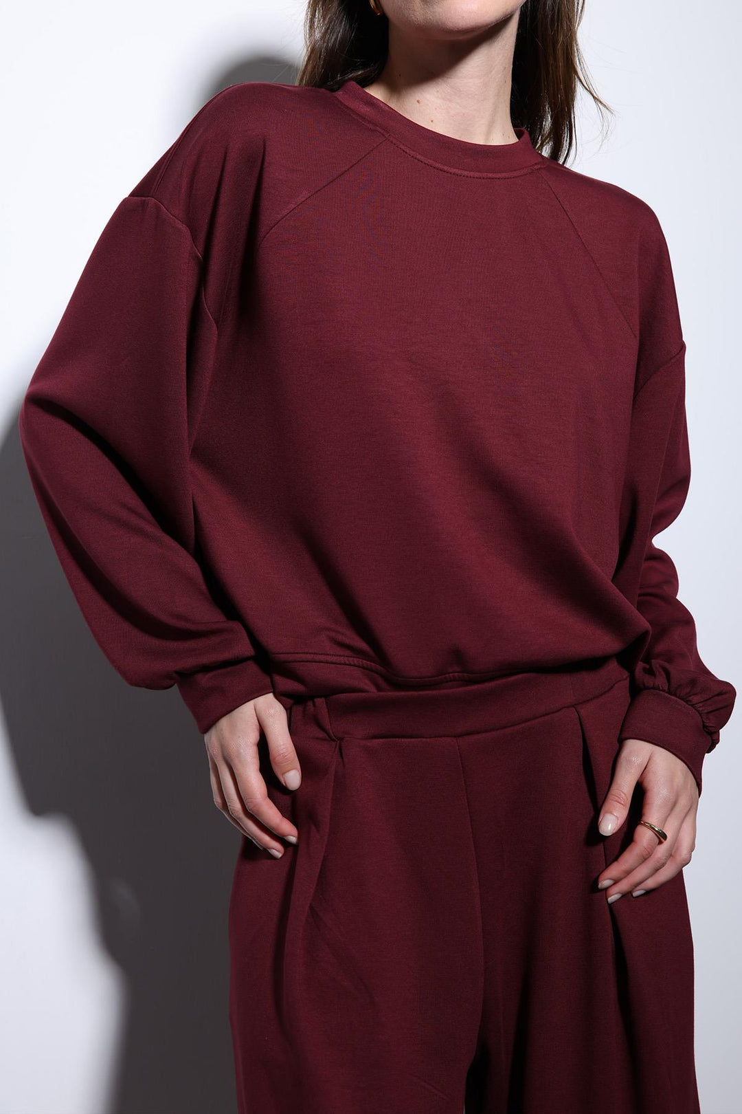 ANT Antioch Bordeaux Wide Leg Relaxed Women's Suit - Bromley