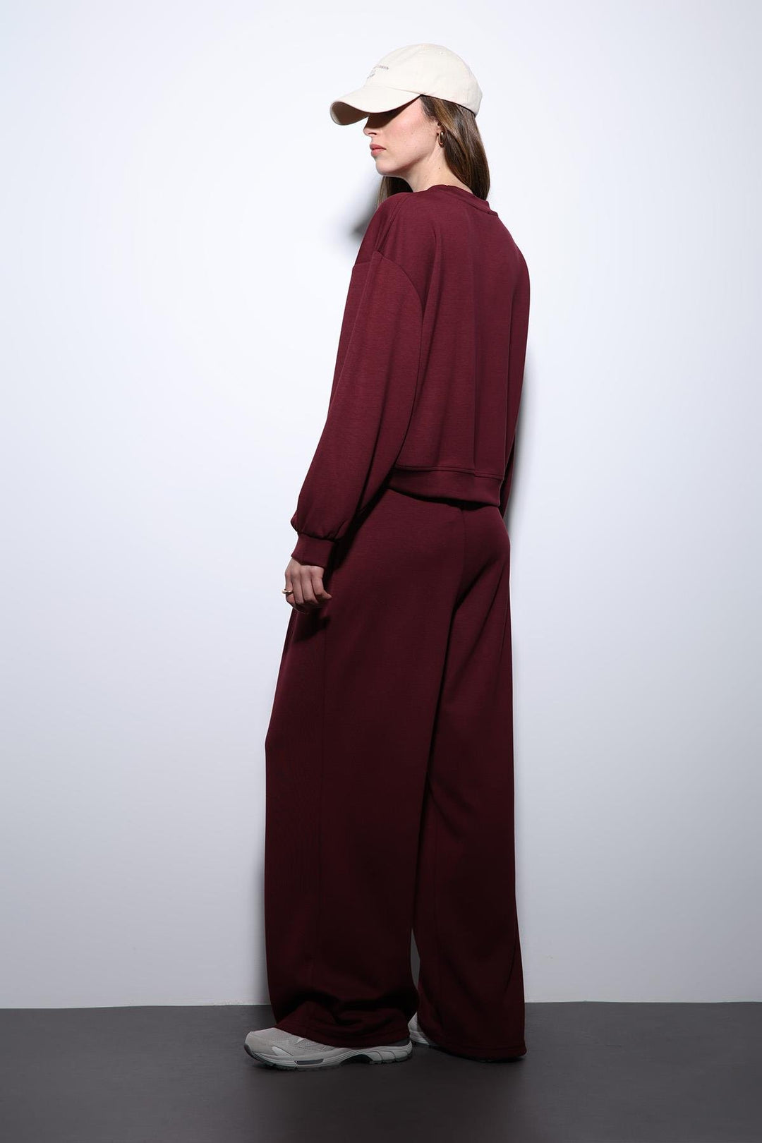 ANT Antioch Bordeaux Wide Leg Relaxed Women's Suit - Bromley