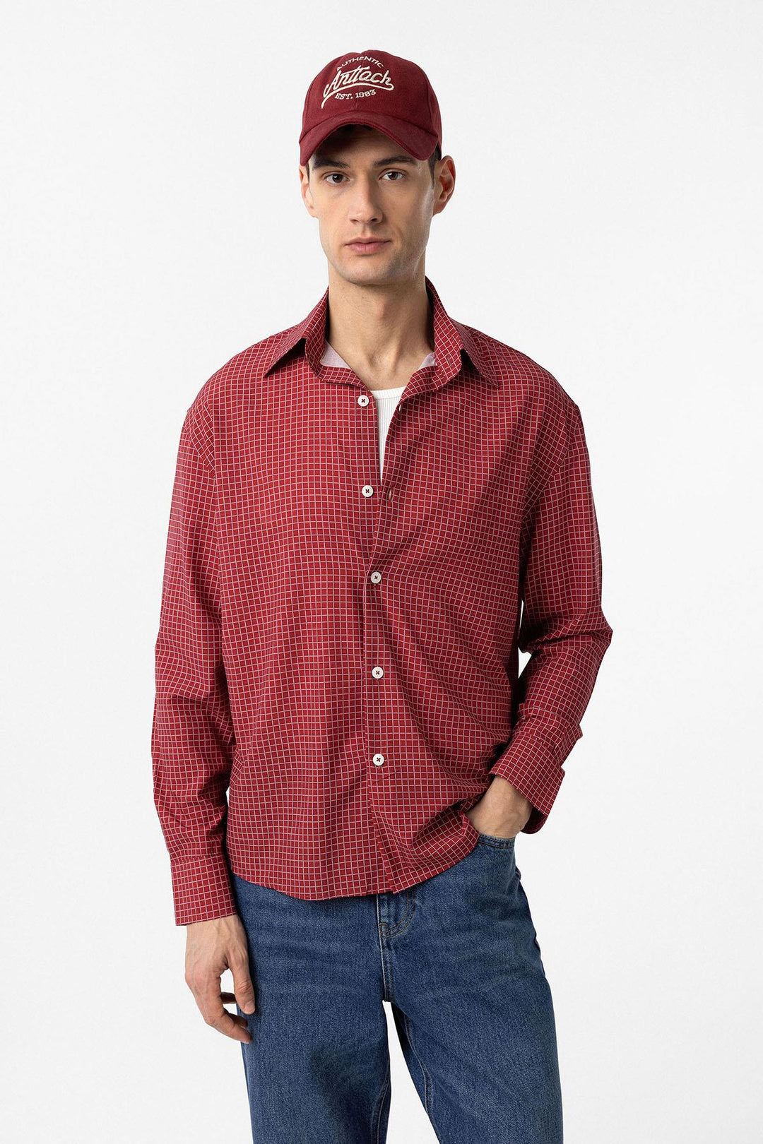 ANT Antioch Burgundy Embroidered Men's Hat - Ostfildern