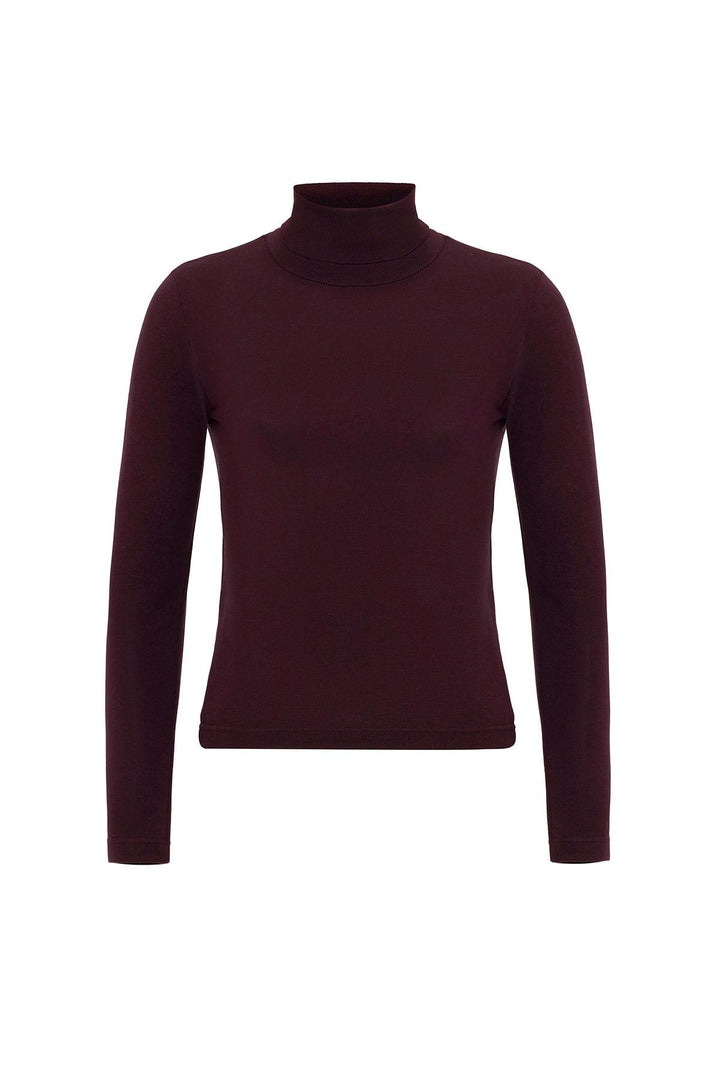 ANT Antioch Bordeaux Women's Turtleneck Sweater - Vlissingen