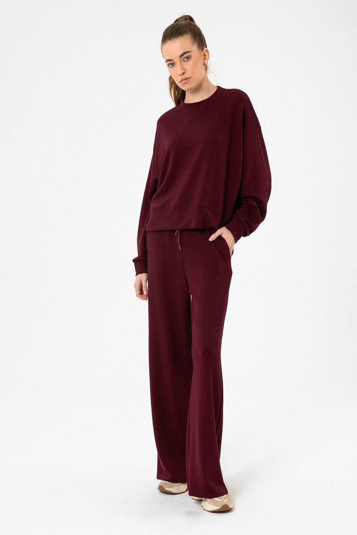 ANT Antioch Bordeaux Women's Spanish Hem Tracksuit - Hoffman Estates