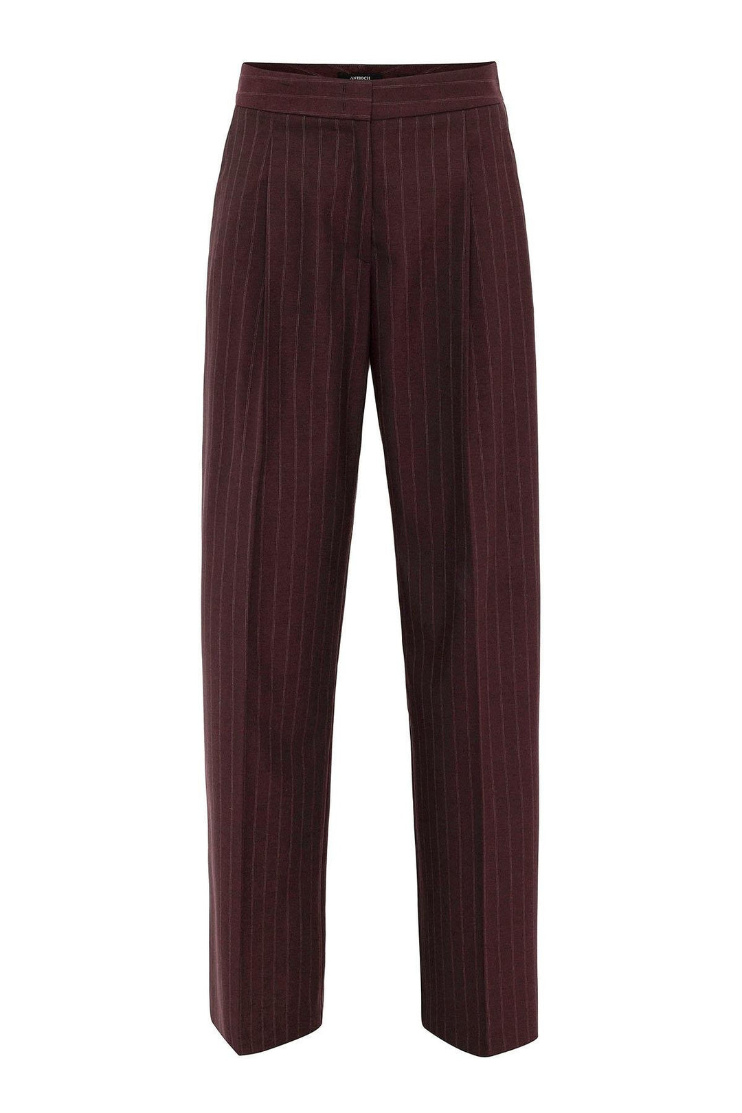 ANT Antioch Bordeaux Women's High Waist Striped Pants - St. Charles