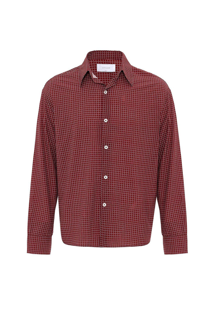 ANT Antioch Red Checkered Men's Comfort Fit Shirt - Lancaster