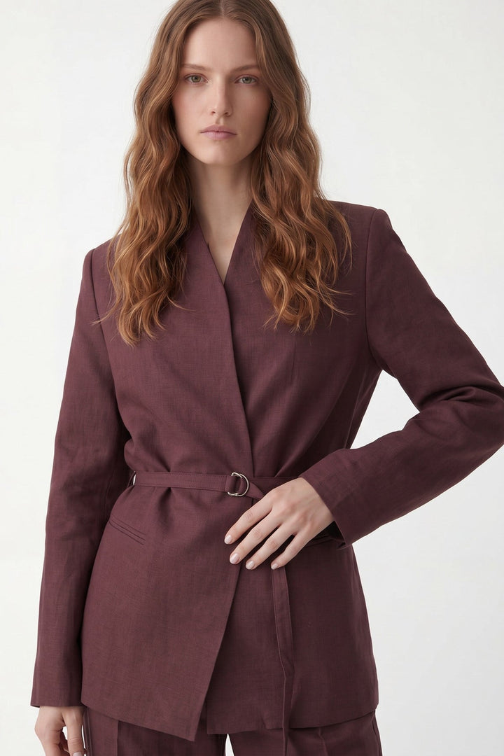 ANT Women's Linen-Blend Blazer - Aprilia