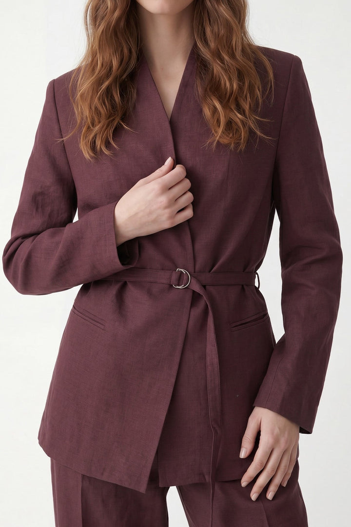 ANT Women's Linen-Blend Blazer - Aprilia