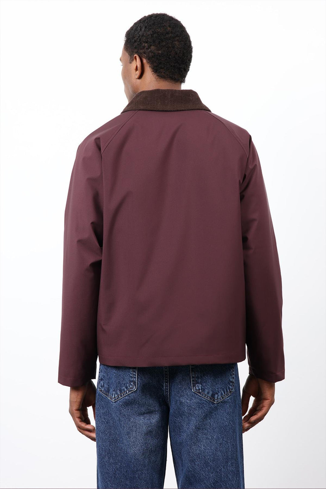 ANT Antioch Bordo Kontrast Yaka Erkek Mont - Boucherville